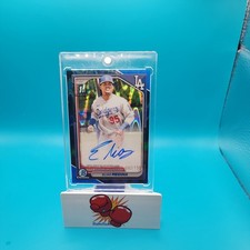 Elias Medina 2024 Bowman Chrome #CPA-EME 1st Prospect Auto Blue RayWave #'d /150