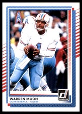 Warren Moon 2025 Donruss #186 Houston Oilers NFL READ FREE SHIPPING AutographDen