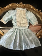 Vintage Victorian Doll Dress For 14”-18” French Bebe Bru Doll Or Jumeau Doll