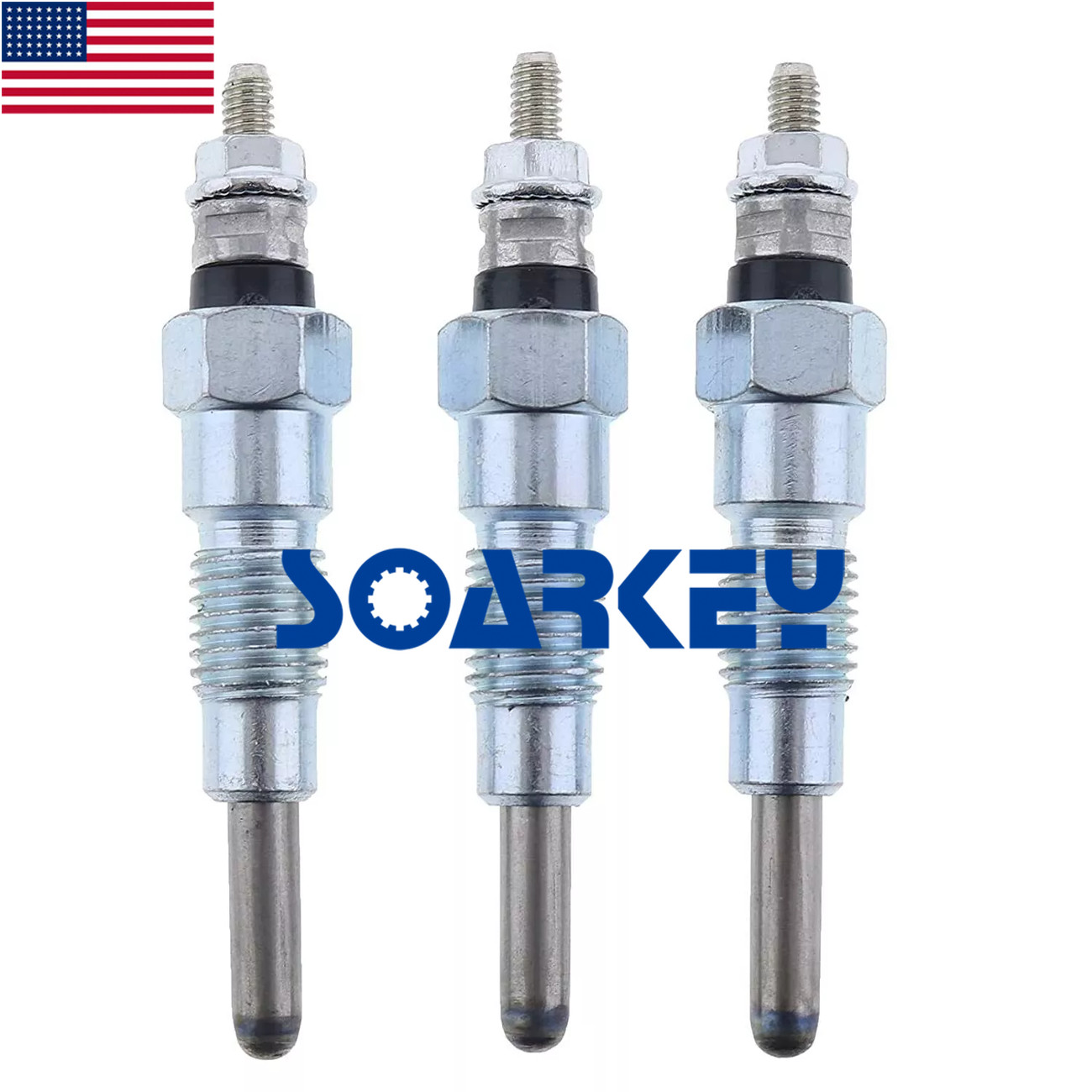 Glow Plug 119717-77800 for Yanmar 3TNA72 3TN75 3TNA75 3TNT5U 3TN66 3TNE68 3TNA68