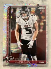Topps 2025 Chrome Drake London #12 Pulsar Refractor Atlanta Falcons NFL
