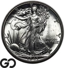 1943 Walking Liberty Half Dollar Blast White Solid Gem BU+