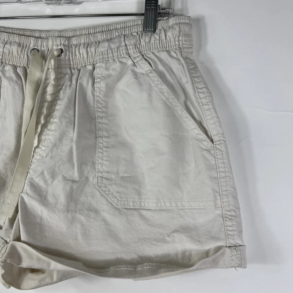 Pantalones Cortos Levi Strauss Signature Dorados Para Mujer Talla 12 Pull On Puños Chinos Marfil Foto 3 de 4