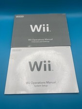 Nintendo Wii Operations Manual Channels And Settings System Setup Booklet Lot