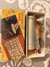 Vintage Nordic Ware Cookie King Crank-Type Cookie Press & Spritz Gun Accessories