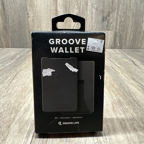 Groove Life Gun Metal With Money Clip Wallet WLT1-102