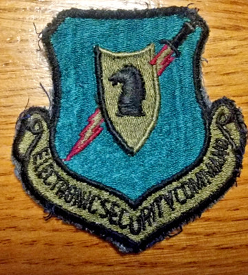 USAF Electronic Security Command Subdued Patch  US Air Force