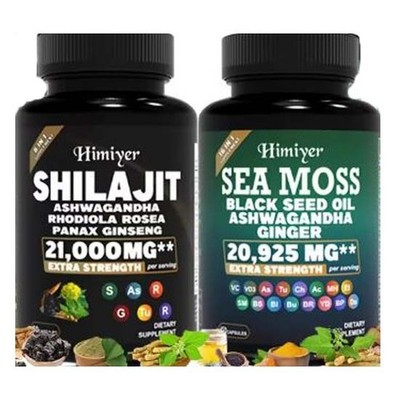 Boost your wellness routine with our premium Sea Moss - Shilajit Combo .
