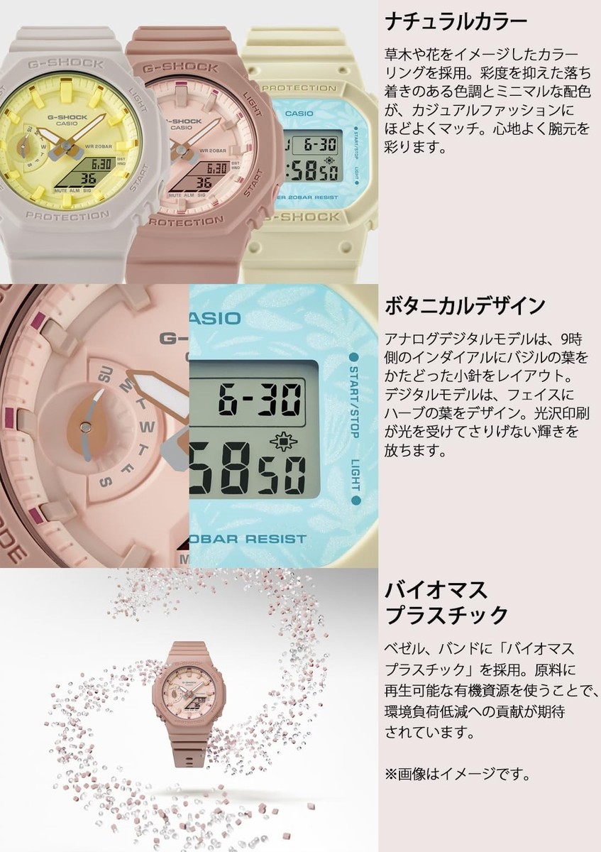 Unused CASIO G-SHOCK GMA-S2100NC-4AJF Yellow Mid Size Women's