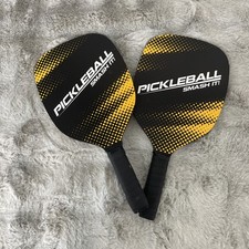 Wood Pickleball Set for 2: Paddles Ages 8  UP