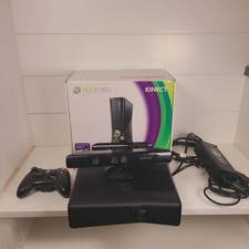 Microsoft Xbox 360 S Console Bundle -Black w/ Kinect, Controller Tested In box