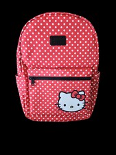 Hello Kitty Backpack 16 Sanrio Red & White Po...