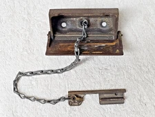 Vintage Cast-Iron DETEX Watchclock Station – Guard Tour Checkpoint, Early 20th-C