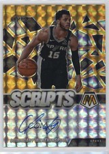 2020 Panini Mosaic Scripts Gold Prizm Quinndary Weatherspoon #SC-QWS Auto 0nm7