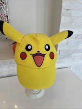 Nintendo Pok mon Pikachu Cap Hat Embroidered 3D Ears 2016 Stretch Fit Youth