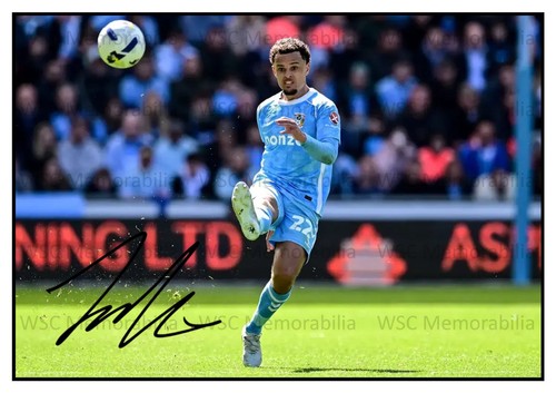 12910. Joel Latibeaudiere Signed Pictures (A4 Prints) Coventry Swansea Jamaica