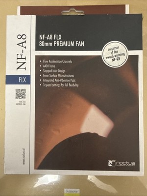 Brand New Unopened 80mm Noctua NF-A8 FLX ULN Premium Quiet PC Case Fan