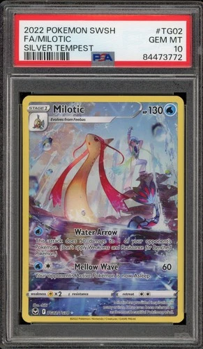 Pokemon Milotic Silver Tempest Trainer Gallery Full Art #TG02 PSA 10 Gem Mint