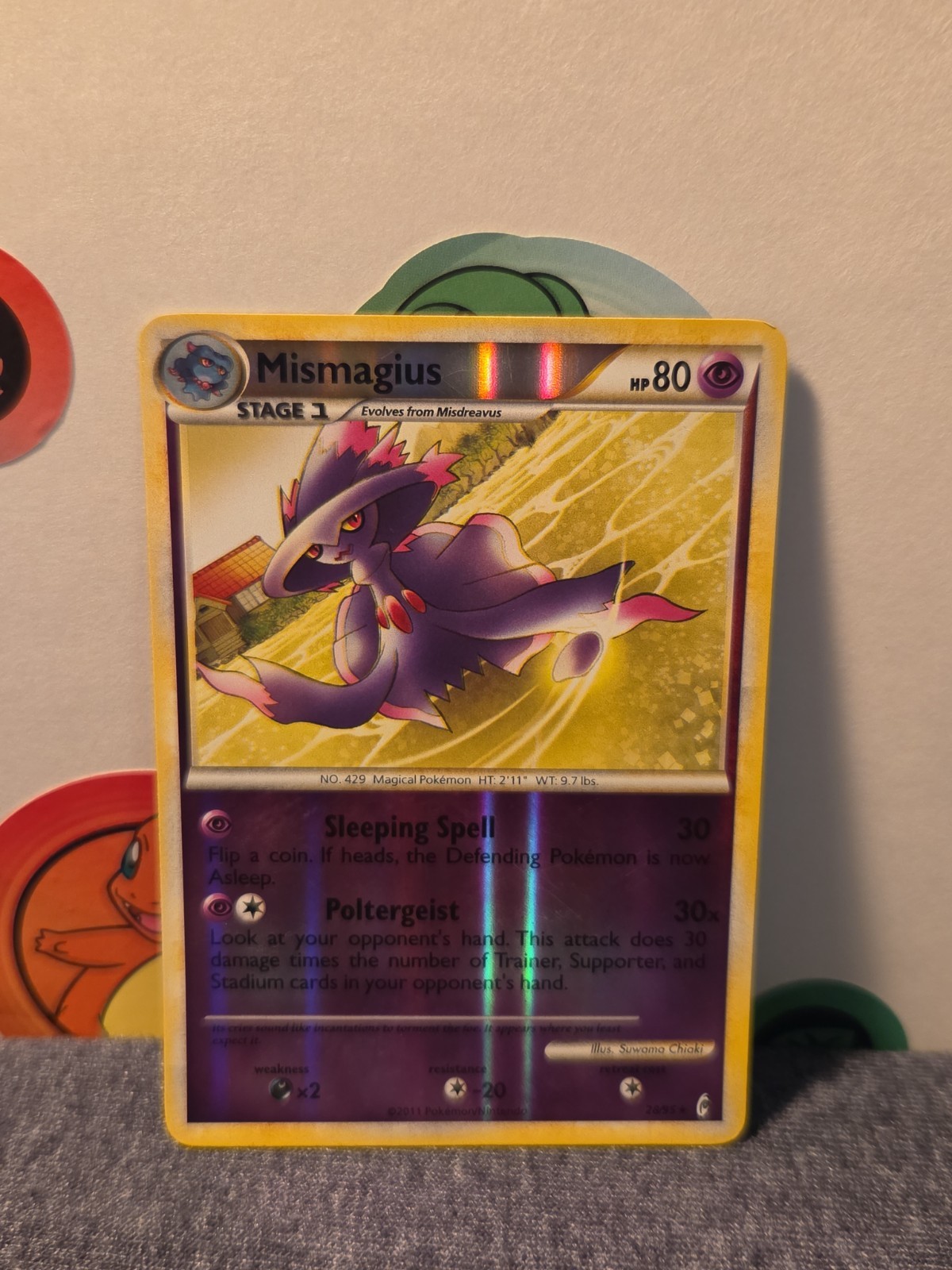 Mismagius Call of Legends #28 (2011) Rare Reverse Holo LP Pokemon