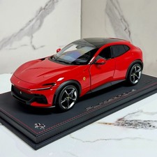 1:18 BBR Ferrari Standard Red Dora Piero Ferrari with Carbon Base - Limited-