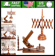 Rosewood Yarn Swift and Ball Winder Wooden Knitting Wool Winding Tool Set