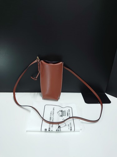 LOEWE Gate pocket Brown Shoulder Bag AUTHENTIC