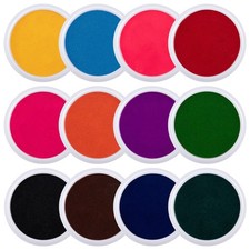 7" Large Ink Pads for Kids - Handprint Footprint Size Rainbow Stamps Pad, Saf...