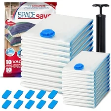 20 Pack Variety Vacuum Storage Bags for Comforters, Blankets & 10S & 10M