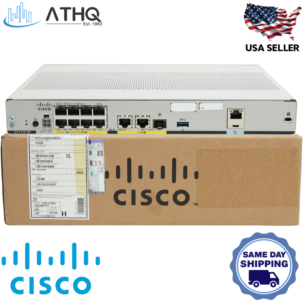 Cisco C1111X-8P ISR 1100 8-Port Gigabit Ethernet Router - Dual GE