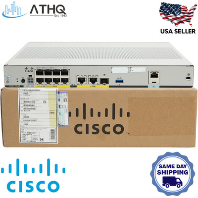 Cisco C1111X-8P ISR 1100 8-Port Gigabit Ethernet Router - Dual GE WAN, 8GB DRAM