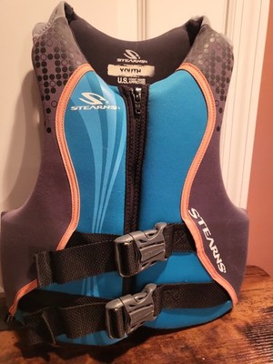 Stearns Youth Life Jacket Vest - USCG Approved For 50-90 lbs Youth Floatation
