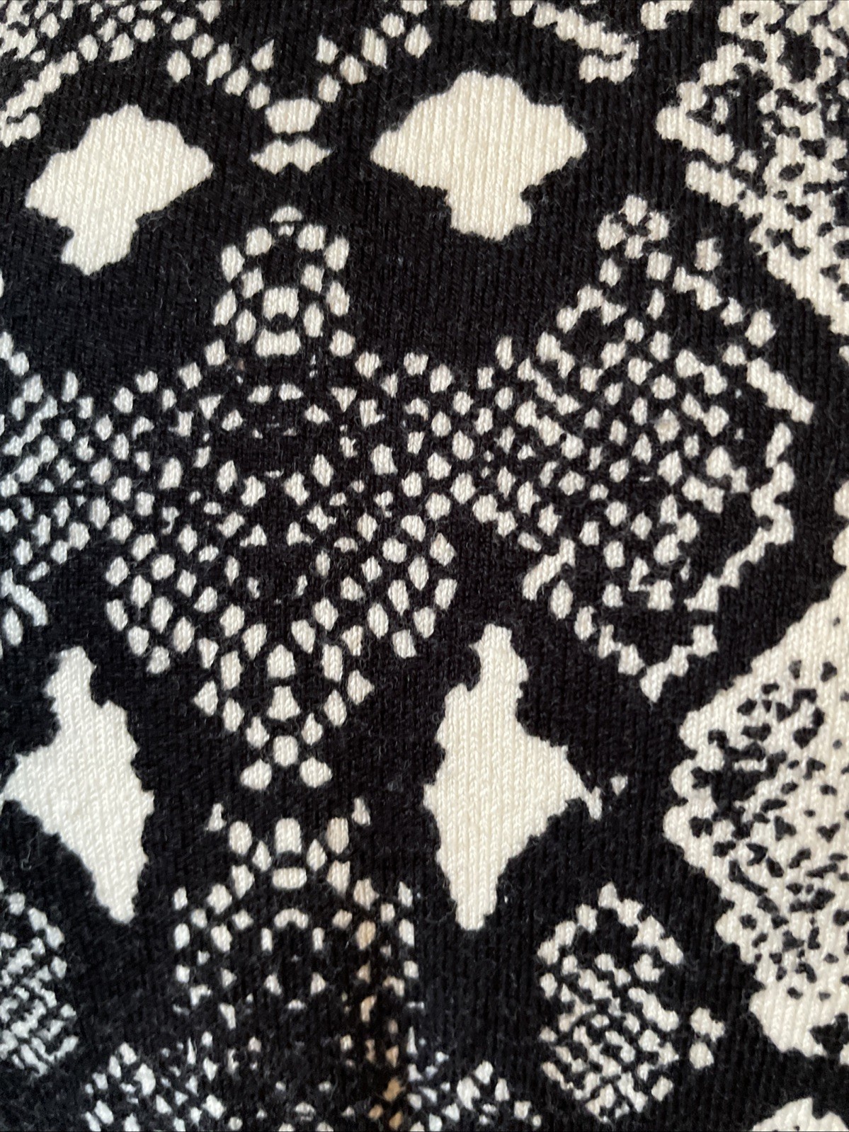 McLaughlin Black White Snakeskin Python Stretchy … - image 19