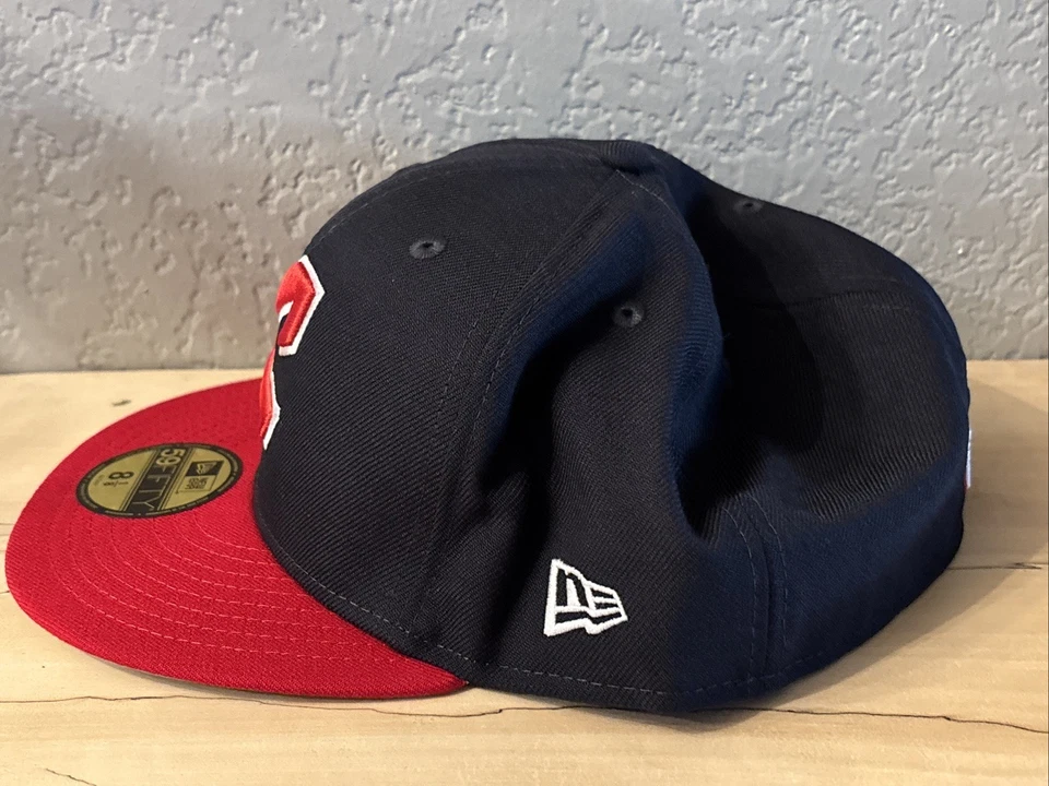  Cleveland Guardians Baseball Hat New Era MLB Cooperstown 59Fifty Cap 8 1/8  - Image 3 of 4