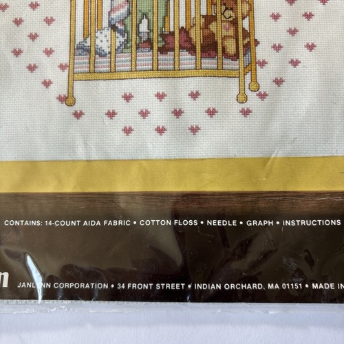 Vintage Counted Cross Stitch Kit Janlynn Grandmothers Work Charmin 1985 12x12 - Picture 3 of 6