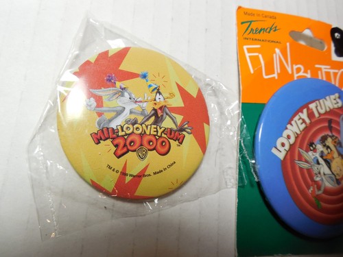 Vintage Looney Tunes Target Trends Warner Brothers Pinback Button Plus 2000 Y2K - Bild 3 von 4