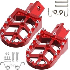 CNC Wider Anti-slip Mini Bike Foot Pegs Kit Replacement for Coleman CT200U CT200