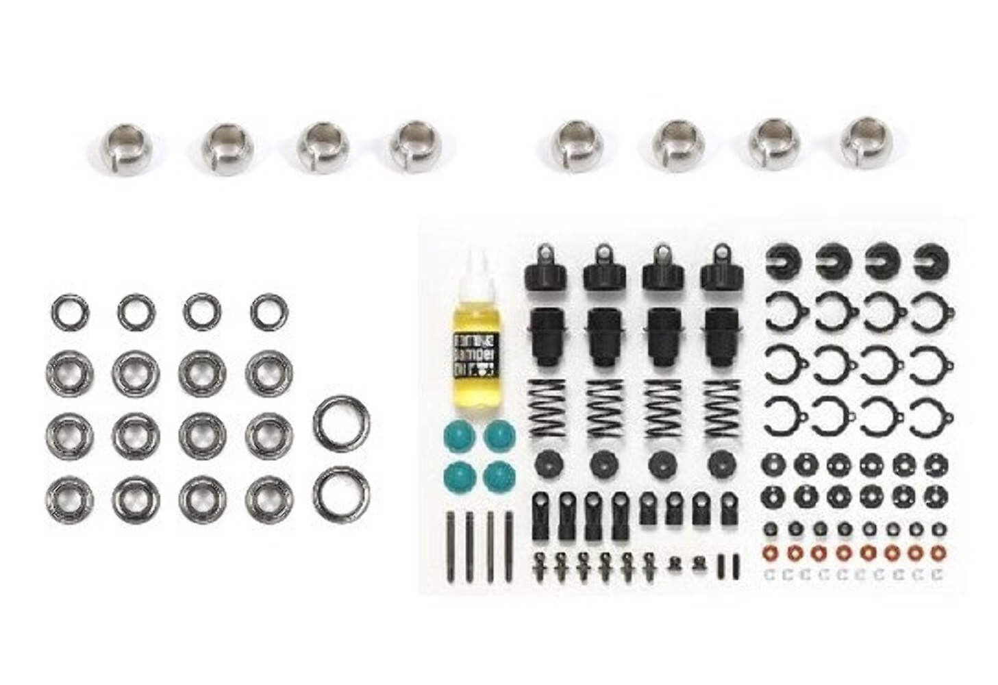 Carson C908235/500908235 Tamiya BT-01/MB-01 Tuning Set (Bearings/Oil Dampers)