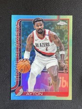 Deandre Ayton 2025-26 Topps Chrome Aqua Refractor Base /199 #168