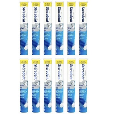 Steradent Active Plus Denture Daily Cleaner 30 Tabletten x 12