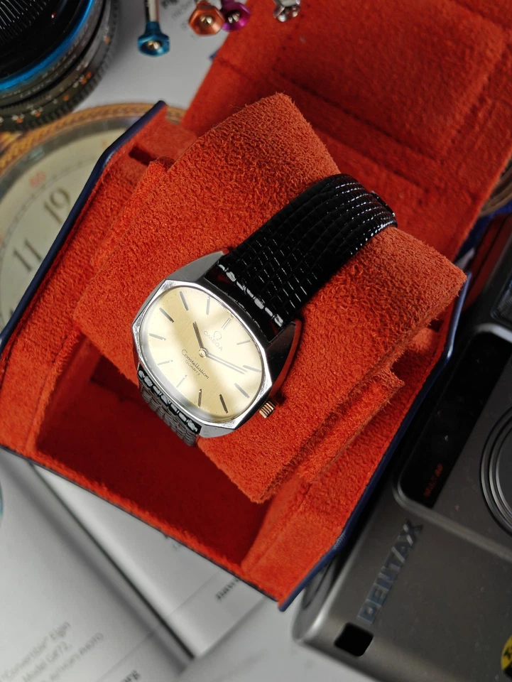 Omega Constellation Quartz 191.0016 Gold Dial 1978 Vintage Dress Watch 32mm - Image 4 of 4