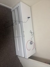 Tv Trolly and Table with Storage Shelf for Living Room White