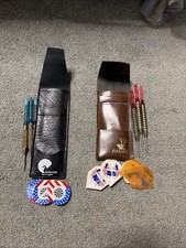 Lot Of Vintage Unicorn And Elkadart Darts with Flights and Case