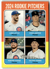 2024 Topps Heritage MLB 620 Luke Little Justice Hodge Vodnik Rookie Pitchers