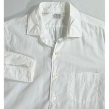 Penneys Towncraft Button Up Shirt 15 White Pima Cotton Sanforized French Cuffs