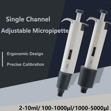 Autoclavable Single Channel Pipette Adjustable Volume Lab Micropipette Pipettors
