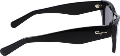 Salvatore Ferragamo サングラス ブラック Ferragamo Chunky Black Square Sunglasses - SF996S 001 - Made in