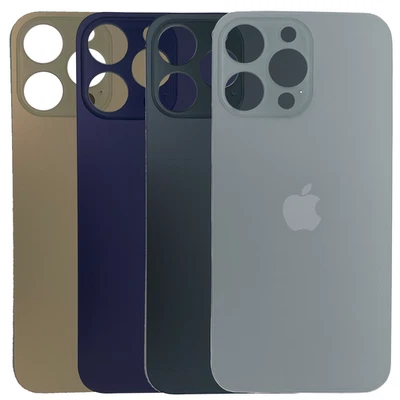 APPLE iPhone 14 Pro Max Backcover cristal con logotipo tapa batería Big Hole lámina adhesiva T7000