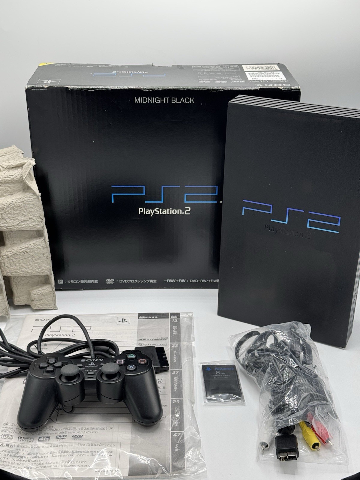 SONY PlayStation2 PS2  SCPH-50000 NB Midnight Black Console Tested NTSC-J JAPAN