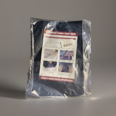 Leather Repair Patch, Self Adhesive, Black
