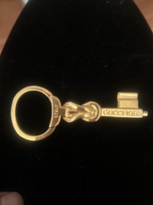 Rare Vintage GUCCI Keychain Key Ring Keyring Gold 1985 costs mesa California  